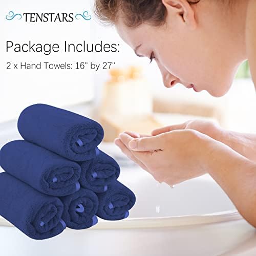 TENSTARS Silk Hemming Hand Towels - Image 2
