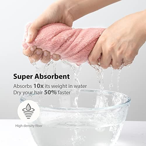 YFONG 3 Pack Microfiber Hair Towels Wrap - Image 2