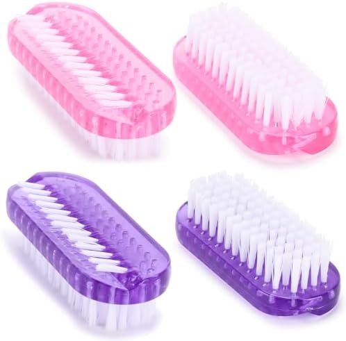 Nail Cleaning Brushes Plastic for Fingernails 2-Sided Non-Slip Brush Nail by Tbestmax