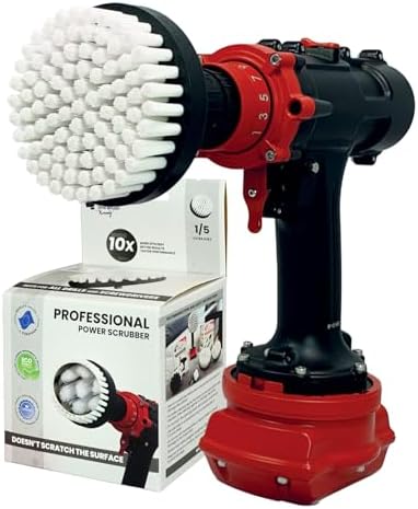Premium Drill Brush Professional – Extra-Soft 4 in White | Scratch-Free by Kornelypowerscrubbers