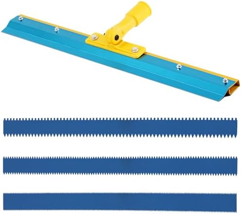 Notched Squeegee for Self Leveling Epoxy Floor Construction, by Trumego