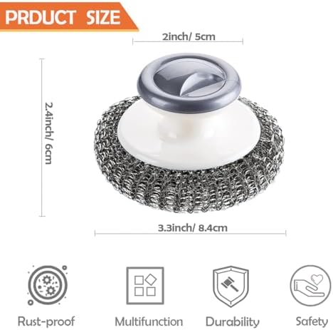 2Pcs Stainless Steel Scrubber - Image 7