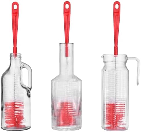 ALINK 16 inch Extra Long Red Bottle Cleaning Brush Cleaner - Image 6
