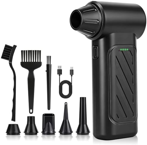 Compressed Air Duster, 000RPM Ultra-Powerful Cordless Electric Air Duster by Unknown