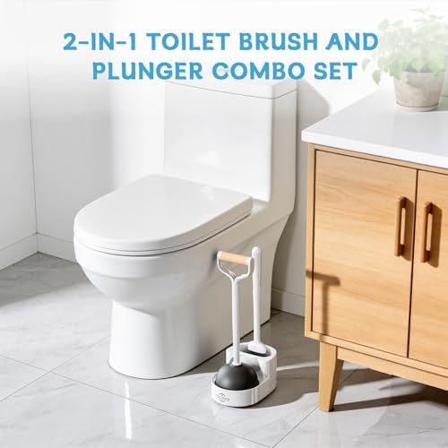 Sellemer Toilet Brush and Plunger Set, Curved Head - Image 7