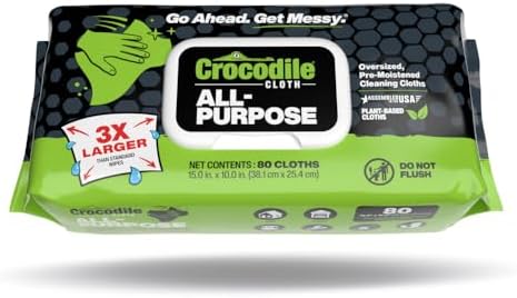 Crocodile Cloth All-Purpose Plant-Based Cleaning Wipes, 8 Packs - Image 2