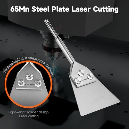 TovxTuke SDS Plus Floor Scraper Chisel, 5 X 11 Inch Tile Removal Bit - Image 4
