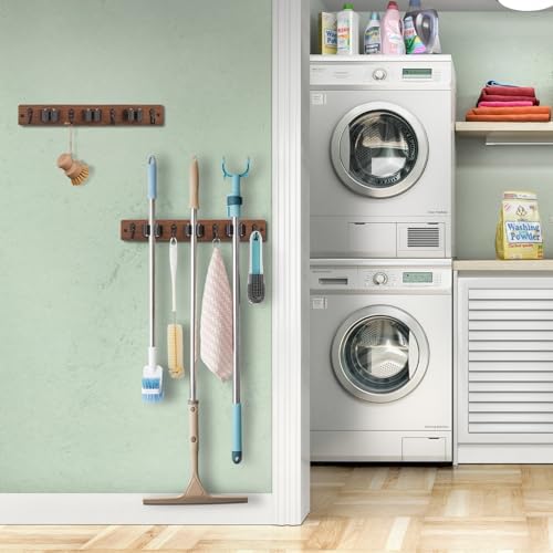 OUTNILI 2 Pack Mop Broom Holder Wall Mount - Image 3