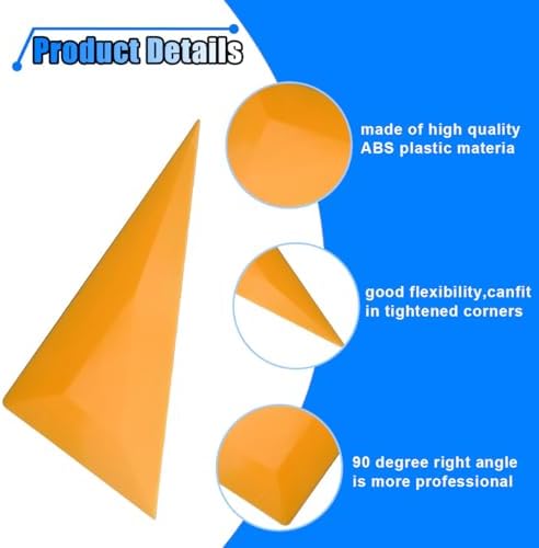 5PCS Triangle Contour Squeegee Car Window Tint Tools - Image 3