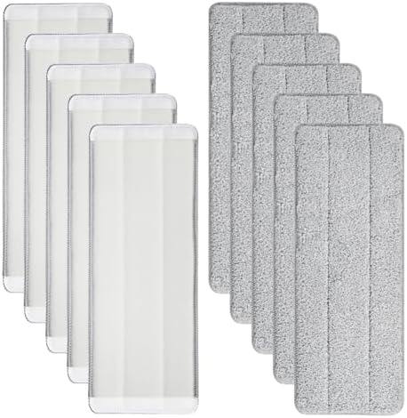 10 Pcs Microfiber Mop Cleaning Pads Mop Heads Replacement Pad Washable Cloth by Unknown
