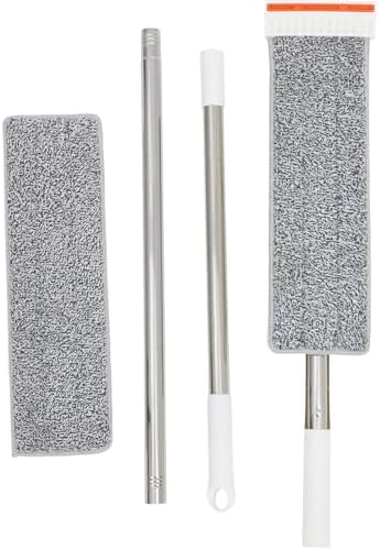 Microfiber Flat Mop with 2 Reusable Pads, 50 Inch Adjustable Self Wringing by NIYANGLE