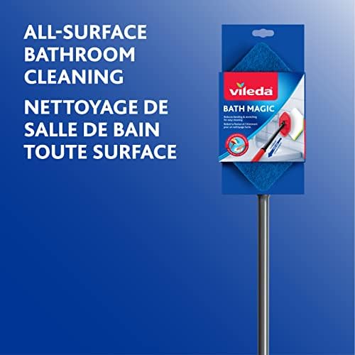 Vileda Bath Magic Bathroom and Tub Mop | Multisurface Cleaning Mop | Safe to - Image 2