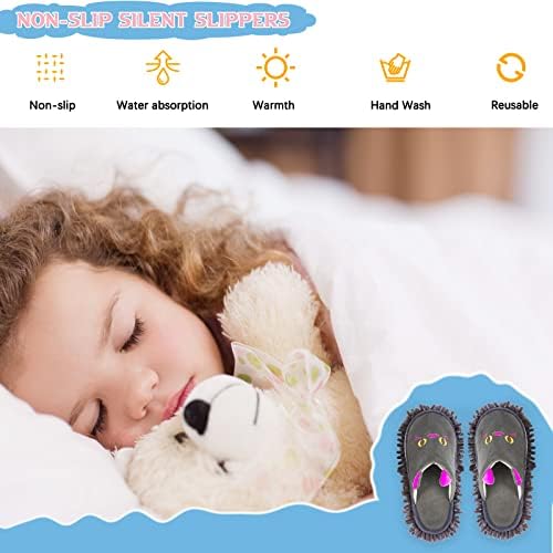 Non-slip Microfiber Mop Slippers Floor Dusting - Image 4