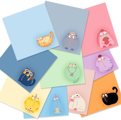 Microfiber Cleaning Cloth for Glasses, Ultra Soft Eye Glass Wipe, 10 Pack by SEIBER