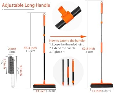 JEHONN Rubber Broom Carpet Rake - Image 6