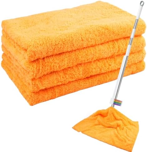 4 Pcs Extra Large Microfiber Cleaning Cloth, Lint and Streak Free by CODOHI