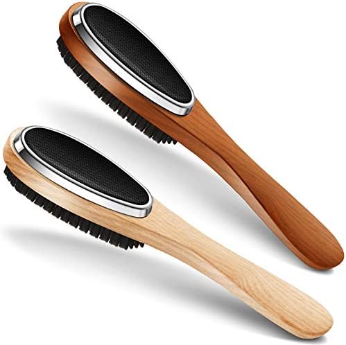 2 Pieces 3 in 1 Lint Cloth Brush Double Sided Garment Brush Lint Remover by Patelai
