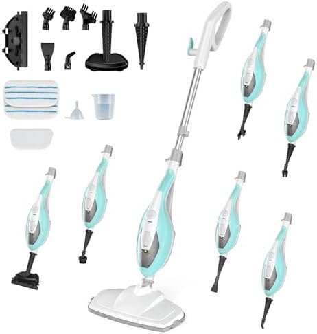 NEWBULIG 14-in-1 Steam Mop, Powerful Detachable Handheld Steam Cleaner by NEWBULIG