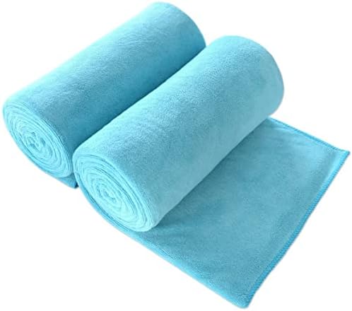 JML Large Microfiber Bath Sheet Towel, 2 Pack, Aquamarine by JML