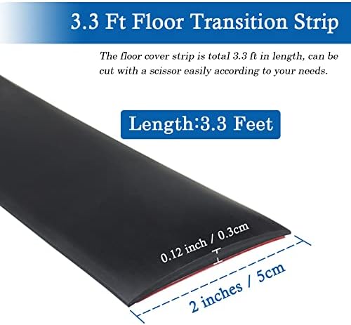 FONUNO Vinyl Floor Transition Strip Self Adhesive Threshold Strip - Image 6