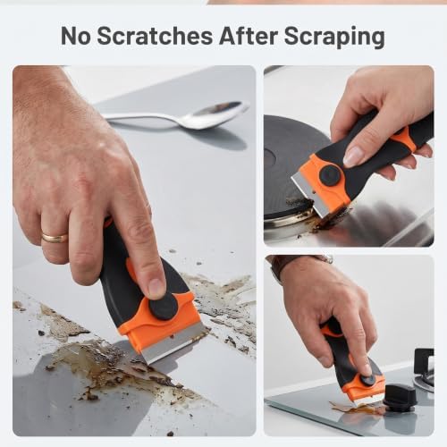 9 Pcs Plastic Razor Blades Scraper, Plastic Scraper Tool - Image 3