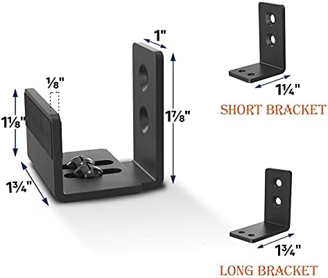 EaseLife Sliding Barn Door Bottom Floor Guide, U Shape, Flexible Adjustable Fit - Image 7
