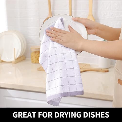 Homaxy 100% Cotton Terry Kitchen Dish Cloths, 4 Pack - Image 4