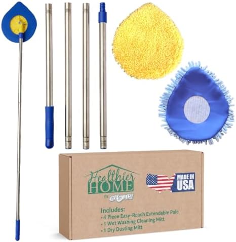 CHOMP Long Handle Wall Cleaner, 5 Minute CleanWalls Extendable Wall Washer by CHOMPHealthierHome