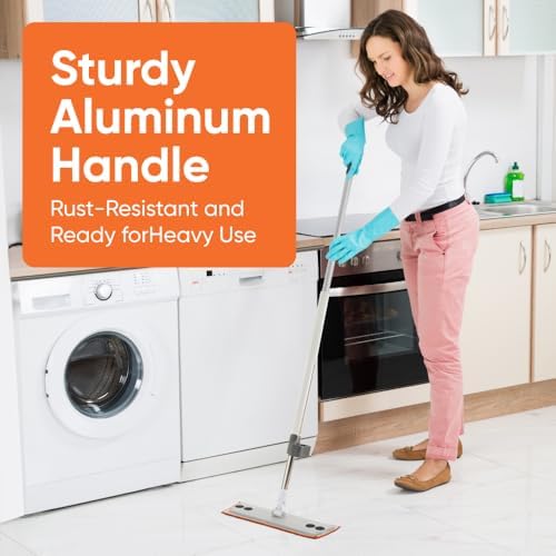 Superio Self-Wringing Microfiber Cleaning Mop, Hands-Free Miracle Flat Mop - Image 5