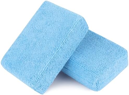AIDEA Microfiber Applicator Pads-2 Pack, Car Wash Sponge by AIDEAHOME