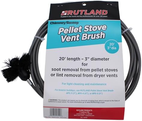 Rutland 3-Inch Pellet Stove/Dryer Vent Brush by RutlandProducts
