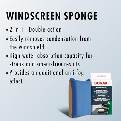 SONAX Windscreen Sponge 417100 | Dual Action Cleaning Tool - Image 5