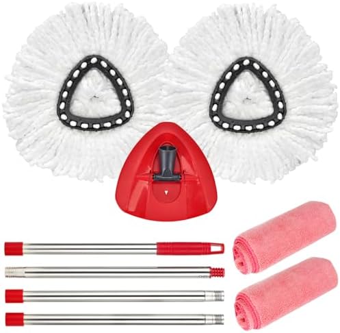 Matthew Spin Mop Replace Head Kit, Handle Compatible by MATTHEWCLEANINGPRODUCTS