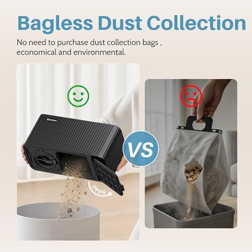Touchless Vacuum Automatic Dustpan, 20Kpa Suction, Compact Baggless Design - Image 4