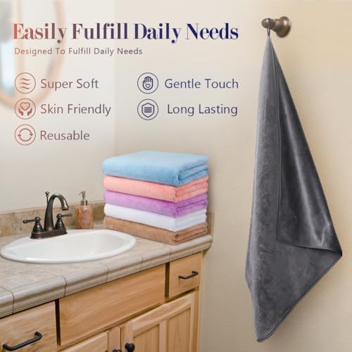 Orighty Bath Towels, Soft Feel Bath Towel, 6 Pack - Image 3