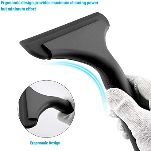 Gomake Small Silicone Squeegee Window Shower Squeegee Tool, Auto Water Blade - Image 2