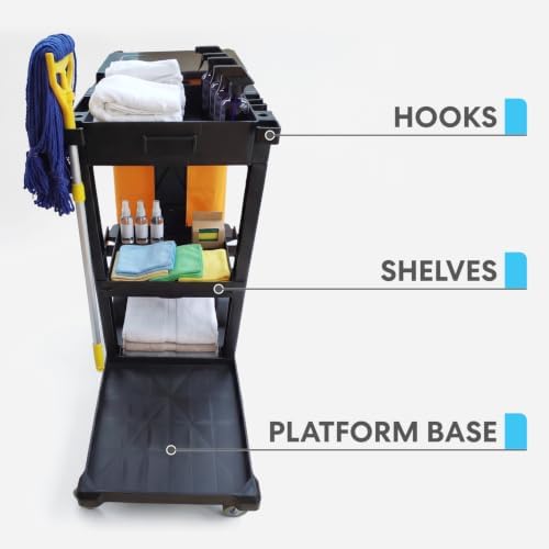 Simpli-Magic Commercial Cleaning Cart - Image 3
