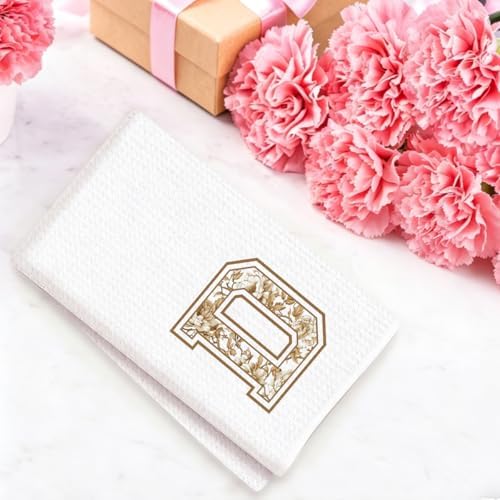 Chinoiserie Initial Kitchen Towels, Personalized Kitchen Towels, Personalized - Image 4
