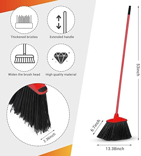 WILLBOND 20 Pcs Brooms Bulk for Indoor Outdoor 54 Inch - Image 2