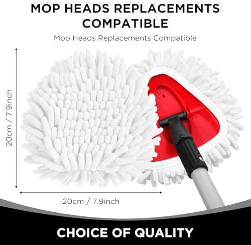 Baderke 3 Pack Chenille Duster Replacement Mop Heads Refills - Image 2