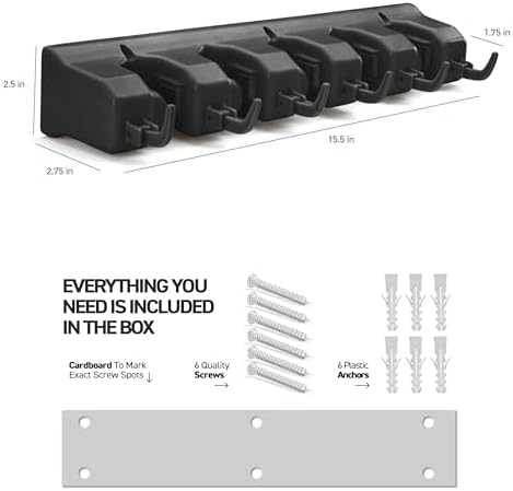Mop and Broom Holder Wall Mount - Image 2