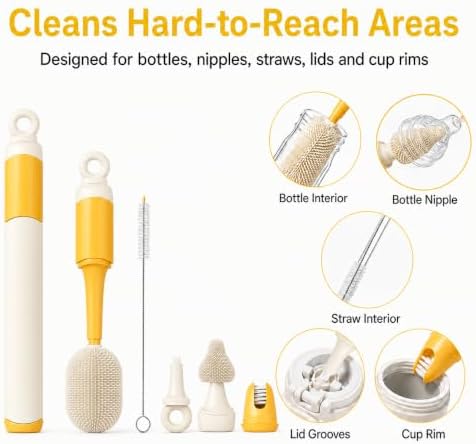 Baby Bottle Brush Set, 5-Piece Travel Kit - Image 4