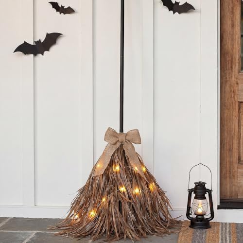 Rtteri 5.2ft Halloween Light-up Witches Broom Decoration by Rtteri