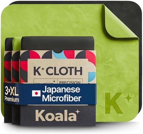 Koala Lens Cleaning Cloth | Japanese Microfiber | Black & Green by KoalaLifestyle