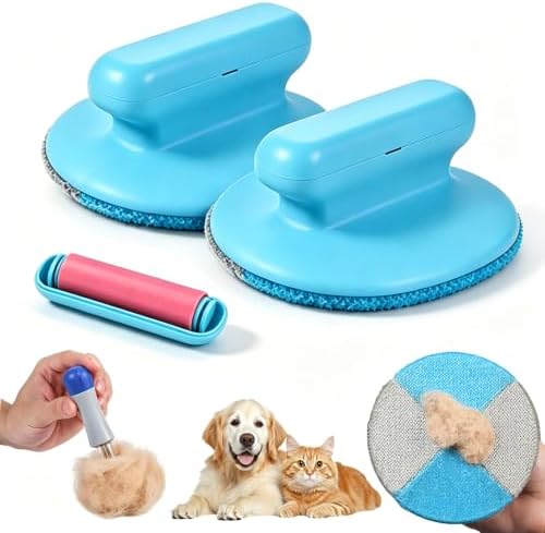 Wortade 2Pcs 2in1 Pet Hair Remover by Wortade