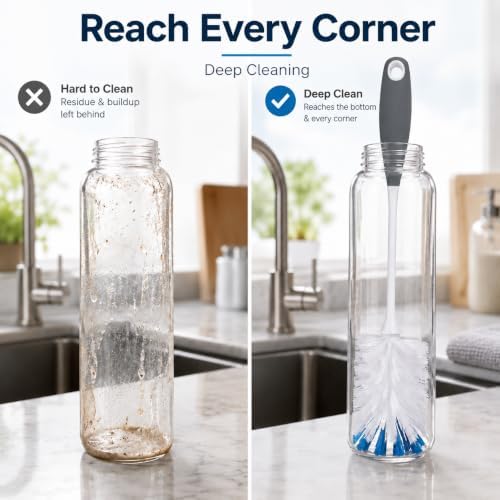 2 Pack Bottle Scrubbing Brushes - Image 3