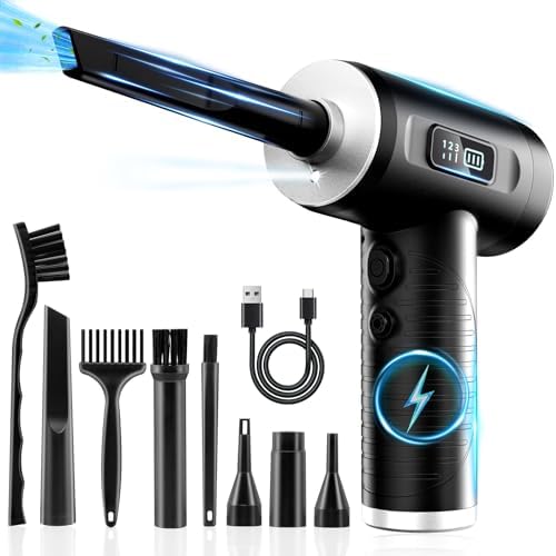 Compressed Air Duster, 100000RPM Super Power Electric Air Duster by HFTEK