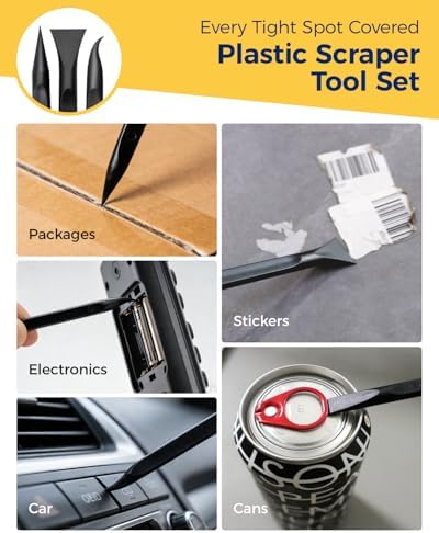 Plastic Putty Knives Set, Plastic Putty Filler Knife & Scrapers Tool Non Scratch - Image 5