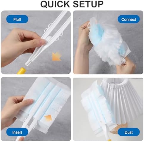 Duster Refills 60 Count Static Dust Removal Brush 180° Multi-Surface Bulk - Image 6