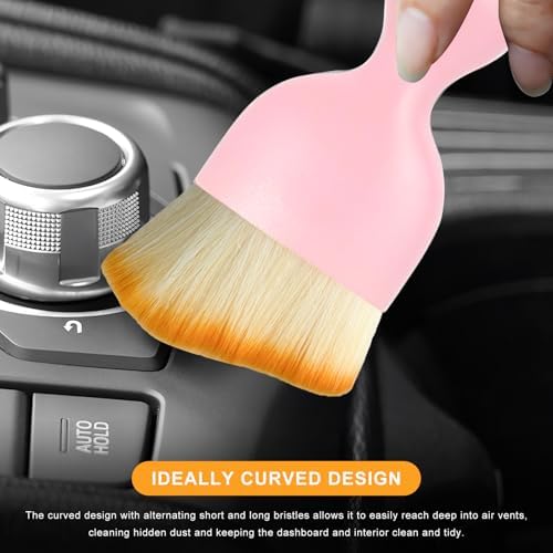 2 PCS Car Interior Detailing Brush, Curved Car Interior Cleaning Brush - Image 4